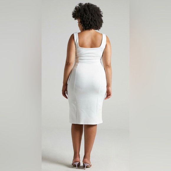 🆕 Square Neck Midi Dress - Picture 4 of 8
